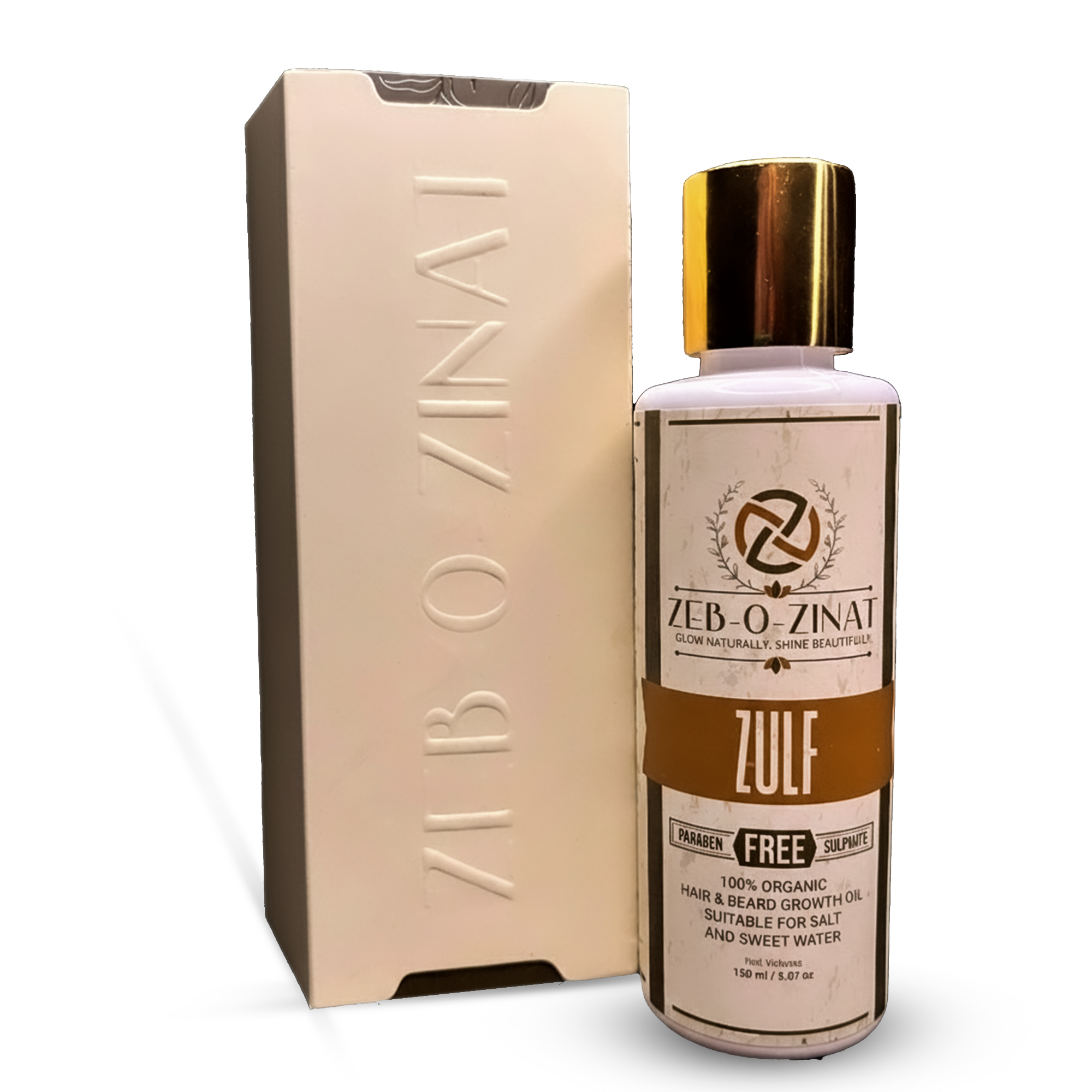 Zulf Organic Hair Oil Bottle by Zeb-o-Zinat