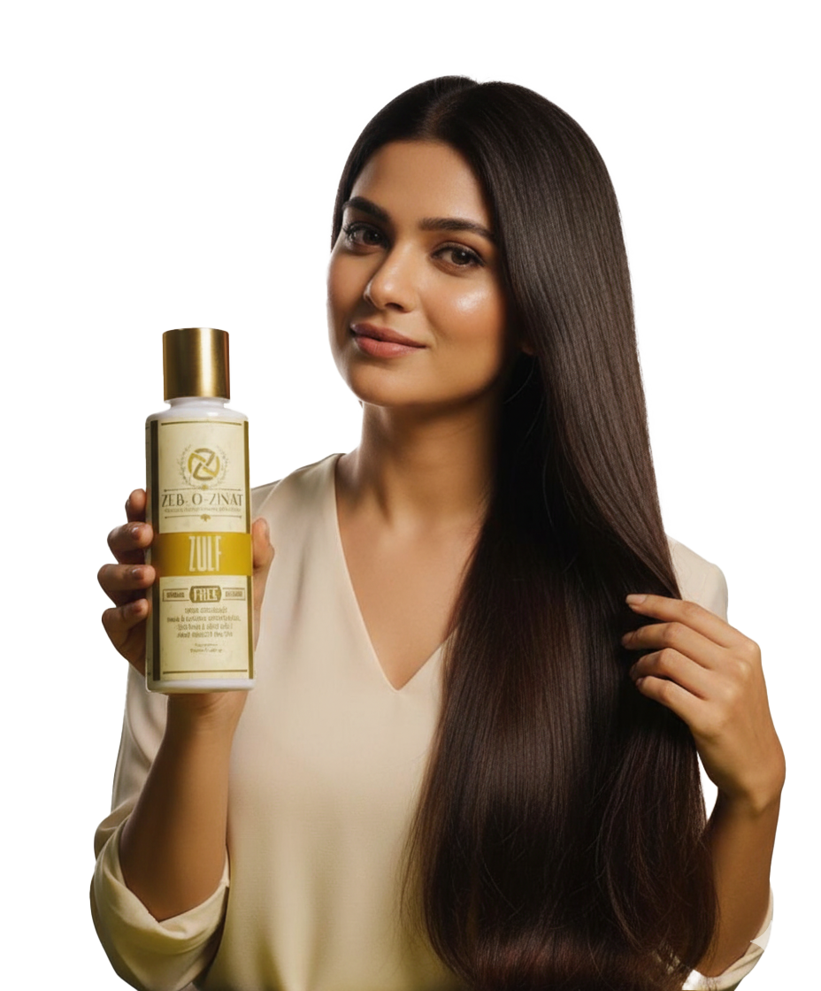 Girl With Zulf organic Hair Oil hard water solution