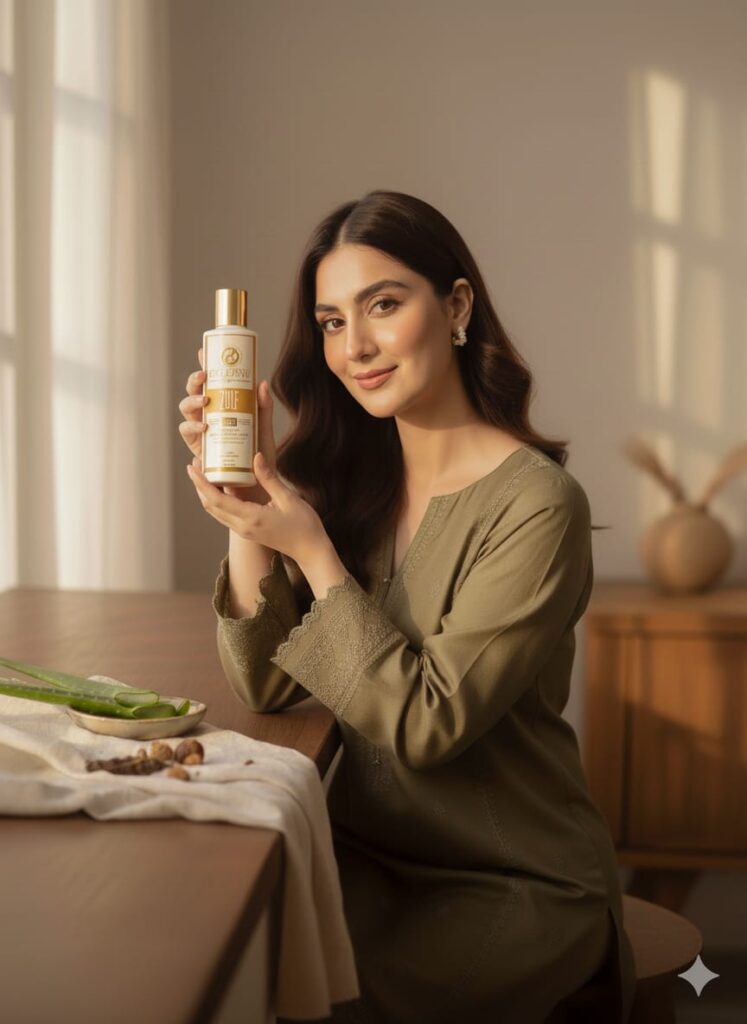 Applying Zulf Organic Hair Oil for Hair Growth